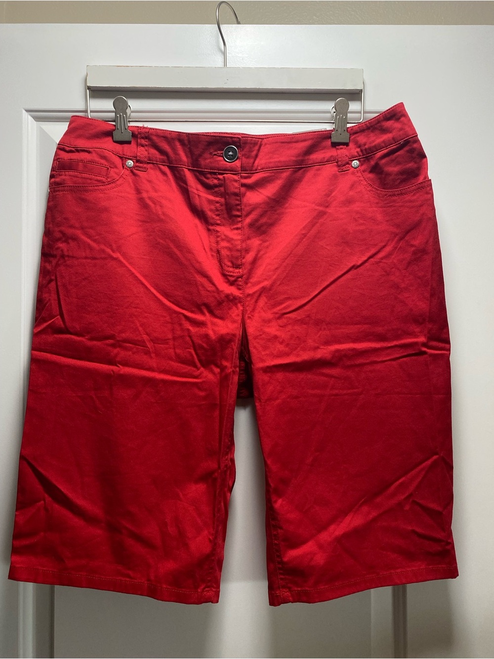 NWT Chico’s Size 2 / Large Red High Waisted Shorts